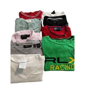 Men's Shirt Bundle‎ of 9 shirts size SMALL Polo DKNY Banana AG Boss H&M luxury